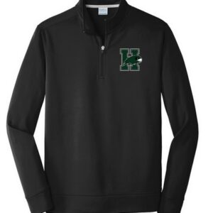 Men's Port & Co™ Performance Fleece 1/4-Zip Pullover Sweatshirt (Black)