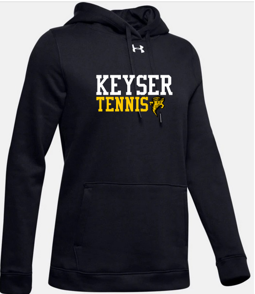 Women's UA Hustle Fleece Hoody (Black)