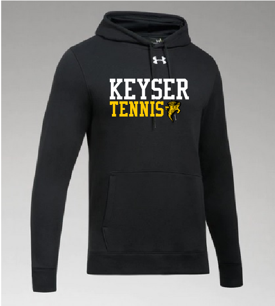 Men's UA Hustle Fleece Hoody (Black)