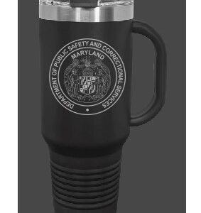 40 oz. Polar Camel Travel Mug with Handle, straw included (Black)