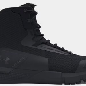 Unisex/Men's UA Valsetz Zip Tactical Boots (Black) PLEASE MAKE CERTAIN OF SIZE BEFORE ORDERING.  NON REFUNDABLE