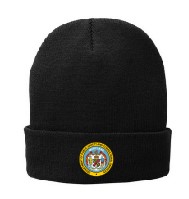 Port & Company® Fleece-Lined Knit Cap (Black)