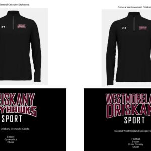 Men's UA Team Tech LS 1/4 Zip (Black)