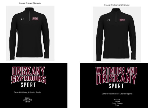 Men's UA Team Tech LS 1/4 Zip (Black)
