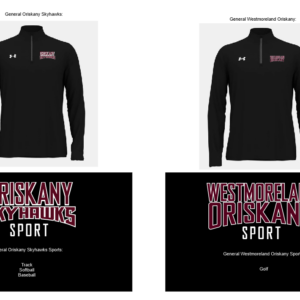 Men's UA Team Tech LS 1/4 Zip (Black)