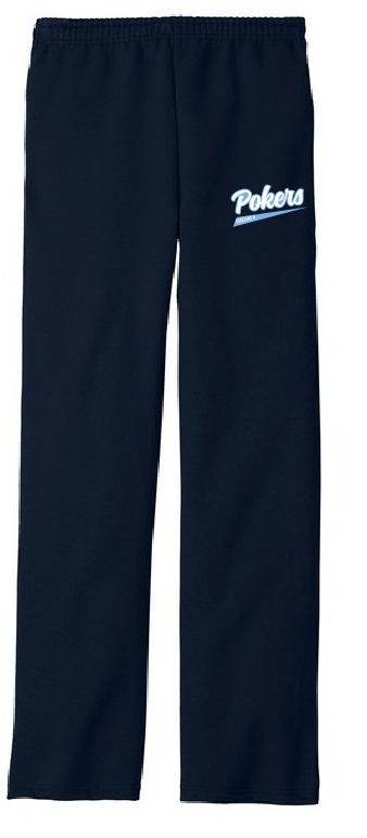 Unisex Jerzee Open Bottom Pant w Pockets (Navy)
