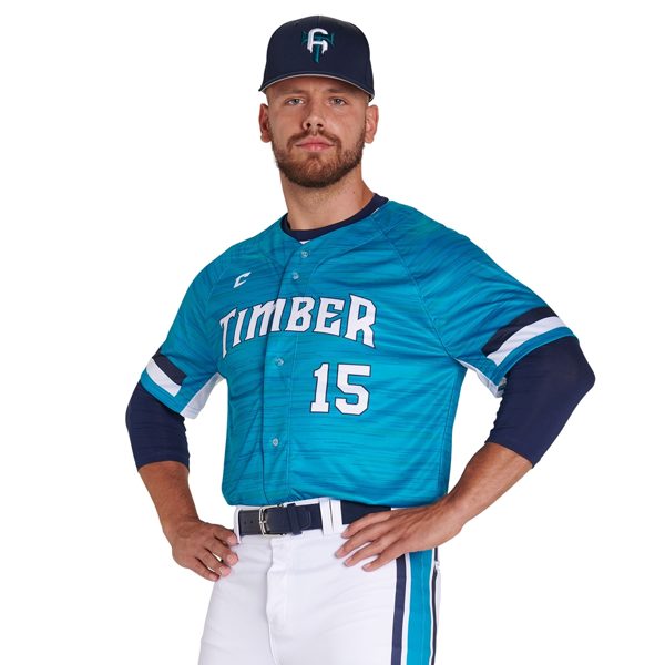 Champro JUICE Full Button Pro Neck Short Sleeve Fitted Jersey