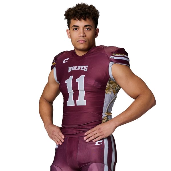 Champro RealTree® Pattern Juice Collegiate Football Jersey with Lineman-Cut Sleeves (ADULT, YOUTH)