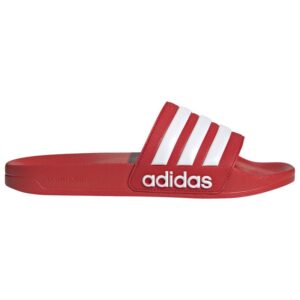 adidas Unisex Adilette Shower Slides - Vivid Red / Cloud White (GZ5923)