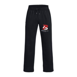 Under Armour Icon Fleece Pant - Black (001) | Left Leg Personal Best Logo