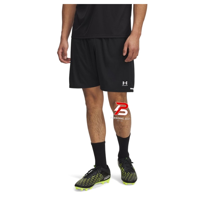Under Armour Challenger Training Short - Black (001) | Left Leg Personal Best Logo