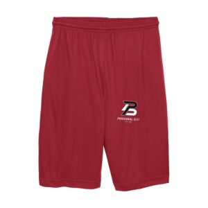 Sport-Tek PosiCharge Competitor Short (ST355) - True Red | Left Leg Personal Best Logo