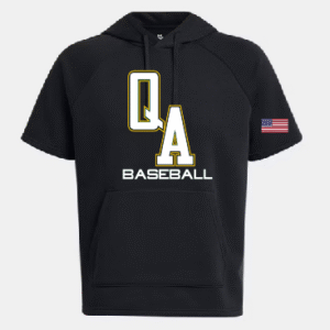 Men's UA Rival Fleece Short Sleeve Hoodie (Black)