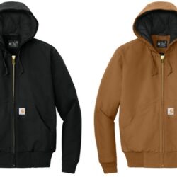 Men's Carhartt® Tall Quilted-Flannel-Lined Duck Active Jacket