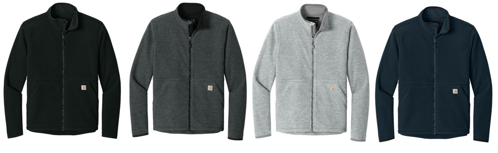 Men's Carhartt® Textured Full-Zip Fleece Jacket – Working